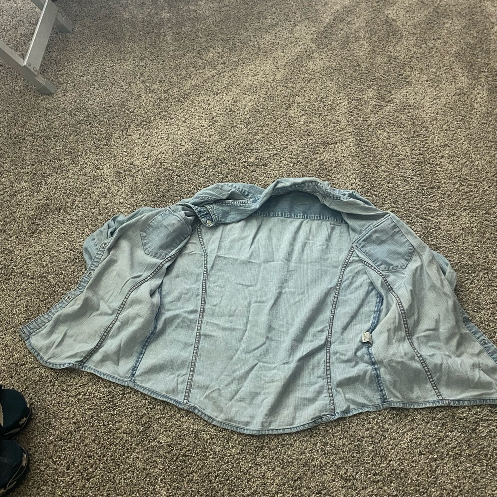 Denim Button Up - Picture 3 of 4